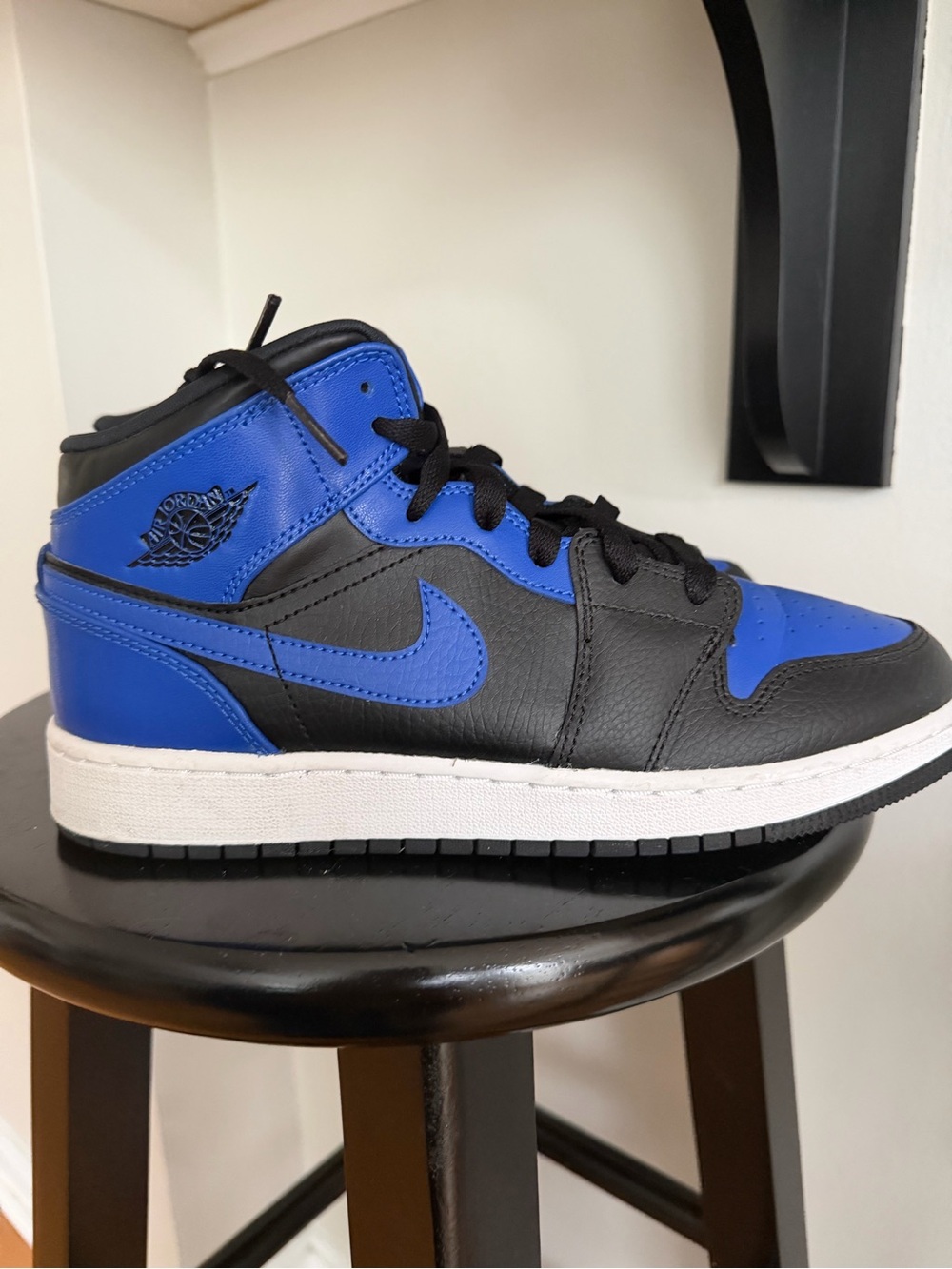 Nike Air Jordan 1 Mid - Black/Royal Blue